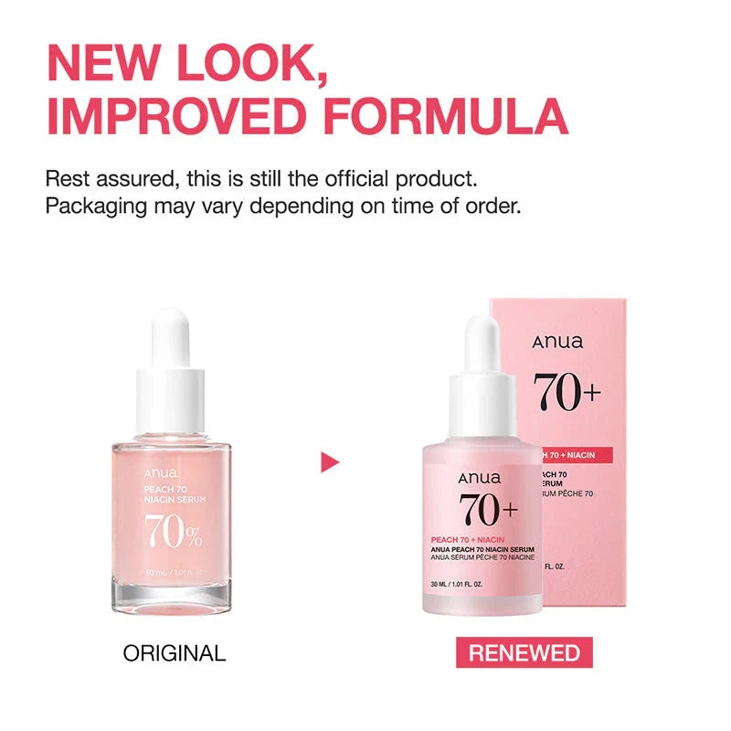 Anua Peach 70% Niacin Serum – Sérum Éclat Peau de Pêche
