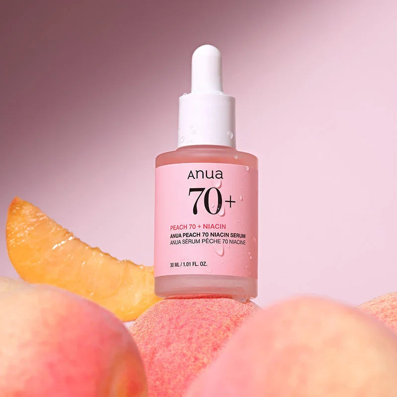Anua Peach 70% Niacin Serum – Sérum Éclat Peau de Pêche