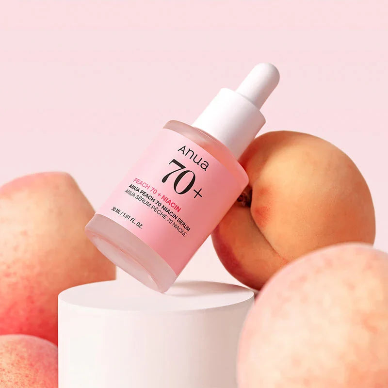 Anua Peach 70% Niacin Serum – Sérum Éclat Peau de Pêche
