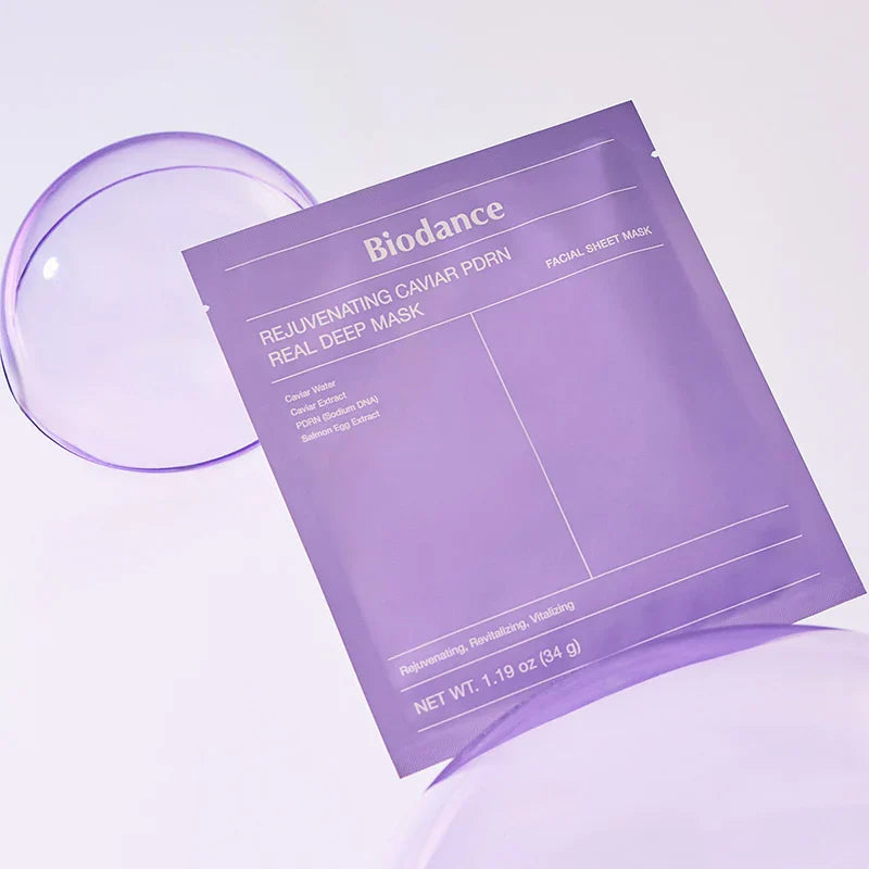 BIODANCE Rejuvenating Caviar PDRN Real Deep Mask – Masques Premium x4