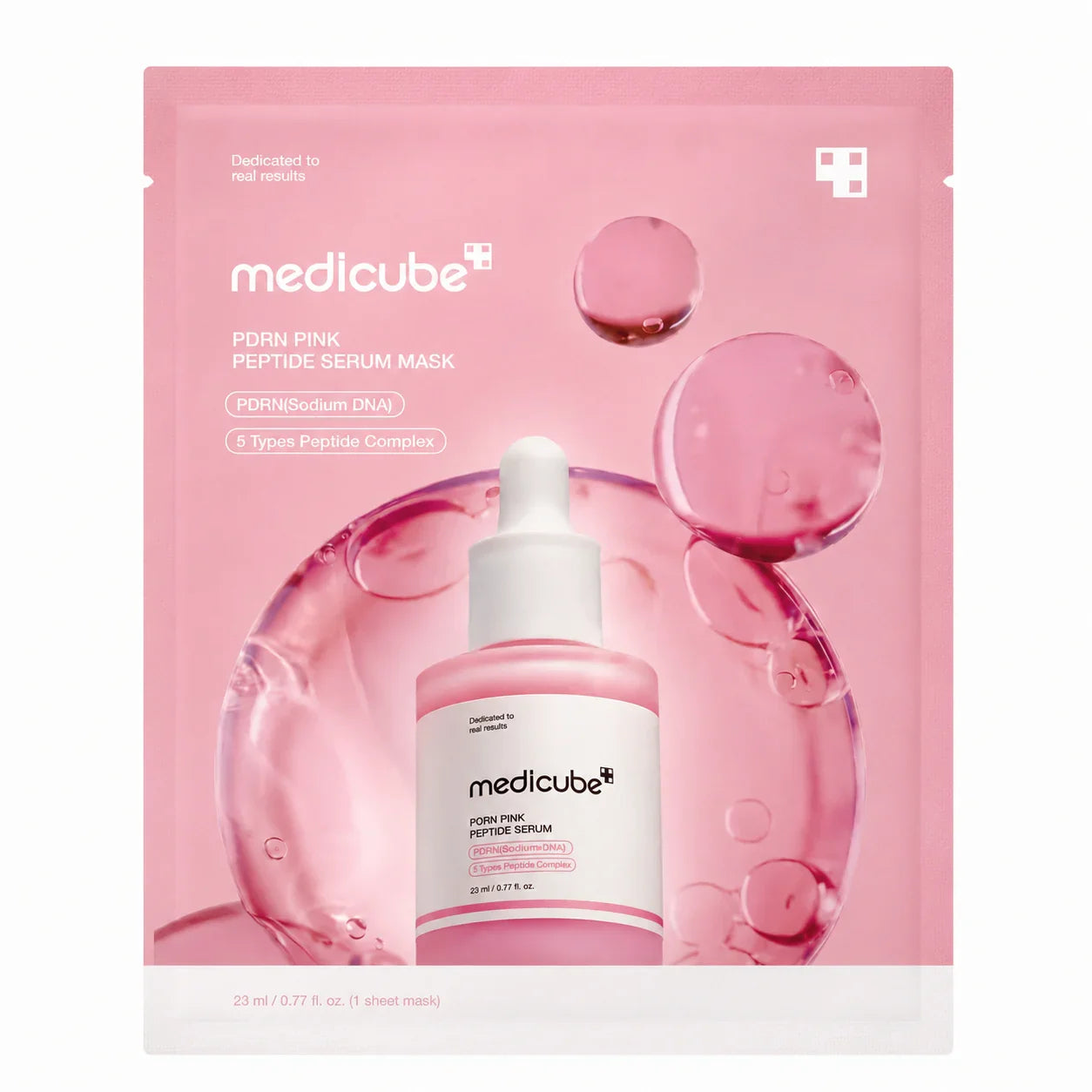 Medicube PDRN Pink Peptide Serum Mask – Masque Éclat 23ml
