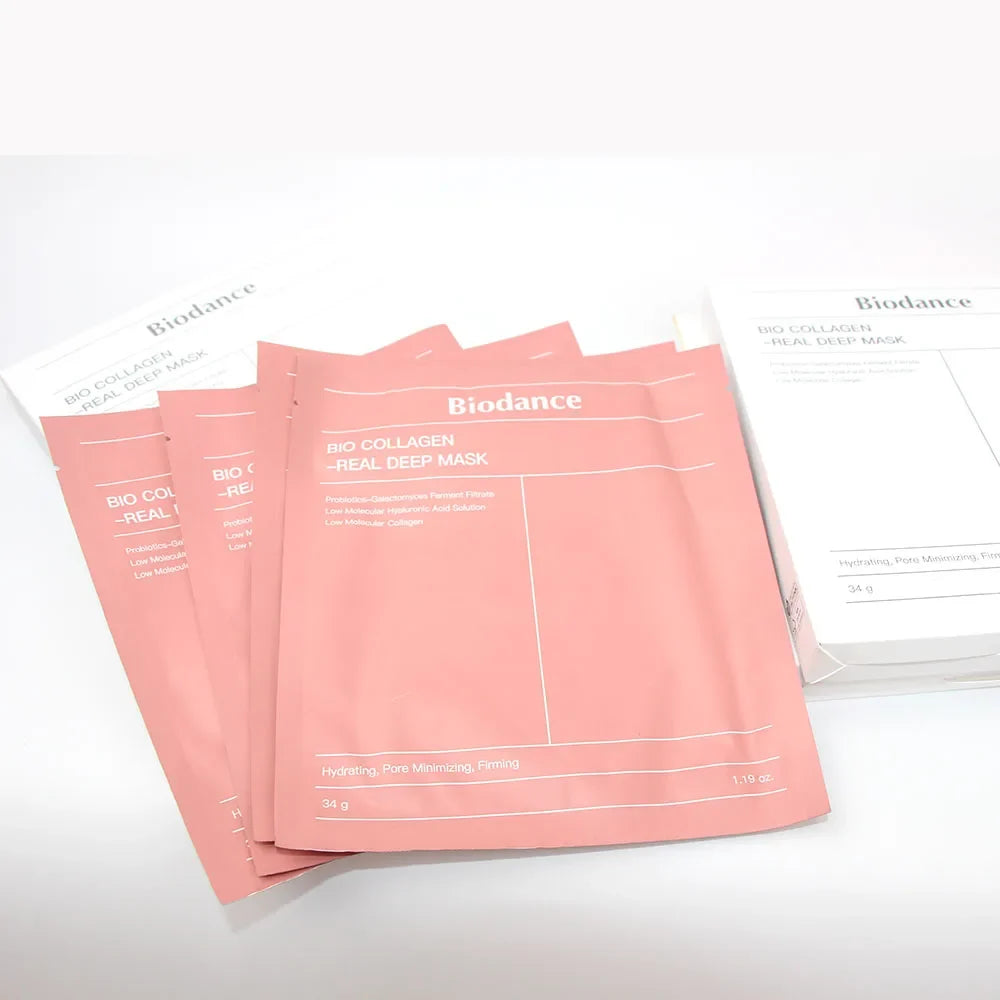 BIODANCE Bio-Collagen Real Deep Mask — Masque Nuit Hydratation Intense (Pack de 4)