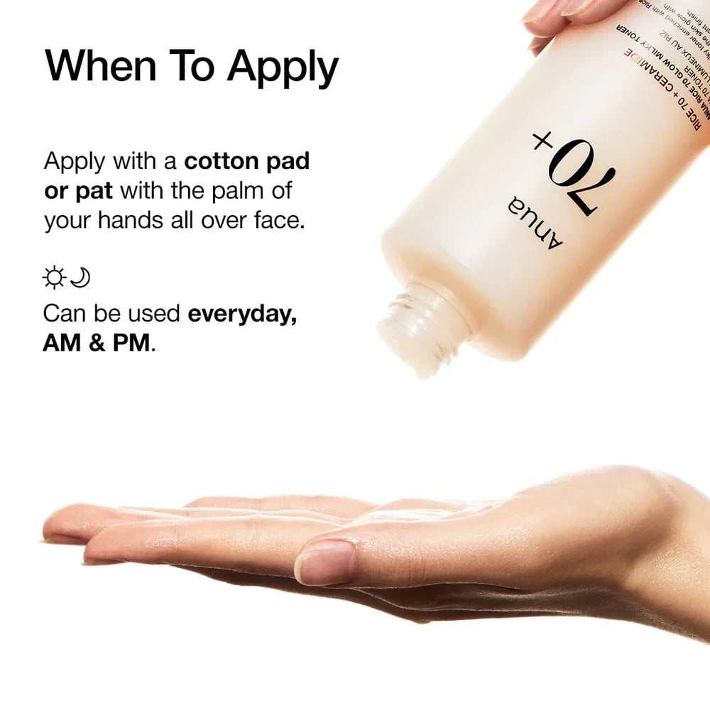 Anua Rice 70 Glow Milky Toner